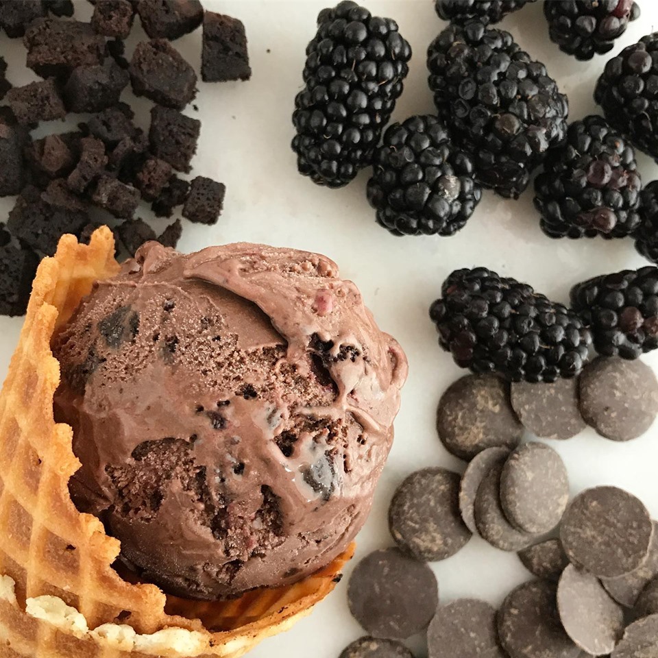 Midnight Blackberry ice cream